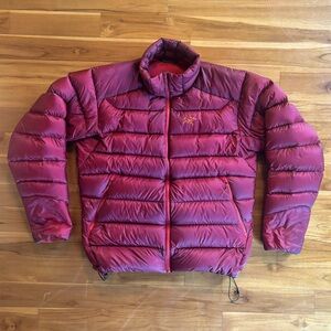 Arcteryx Cerium Puffer Jacket L (DWR) maroon/solaris